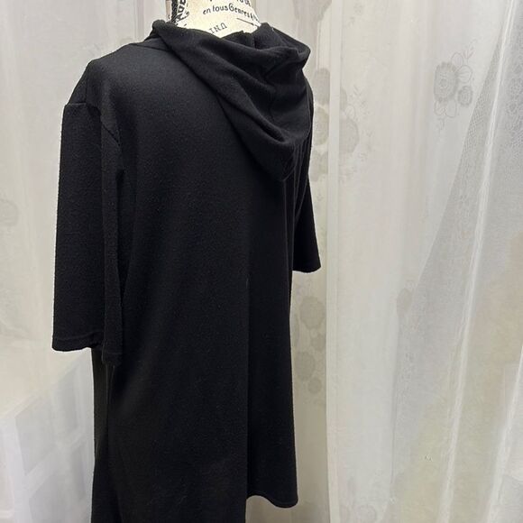 Black Hooded Cardigan - Picture 3 of 3